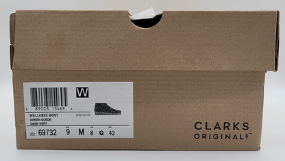 Clarks Wallabee Boot - Green Suede (26169732)