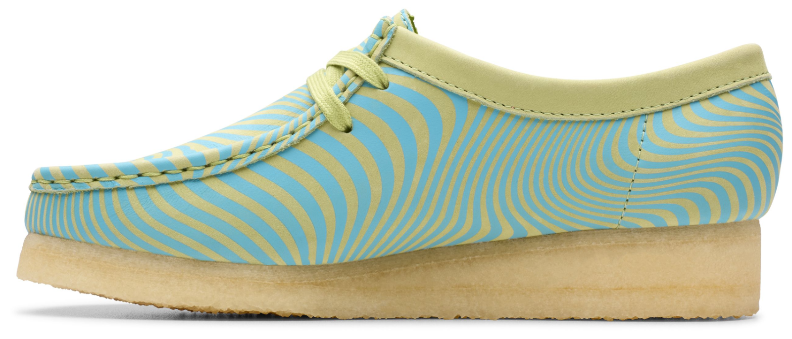 Clarks Wallabee -26175834 - Blue / Lime Print (Women's)