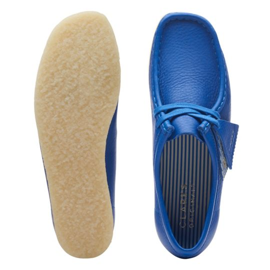 Clarks Wallabee Bright Blue WOMEN'S) - 26174009