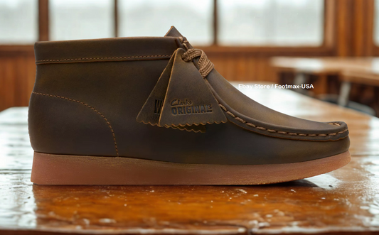 Clarks (Kids / Juniors) Wallabee Boot Beeswax - 26168134