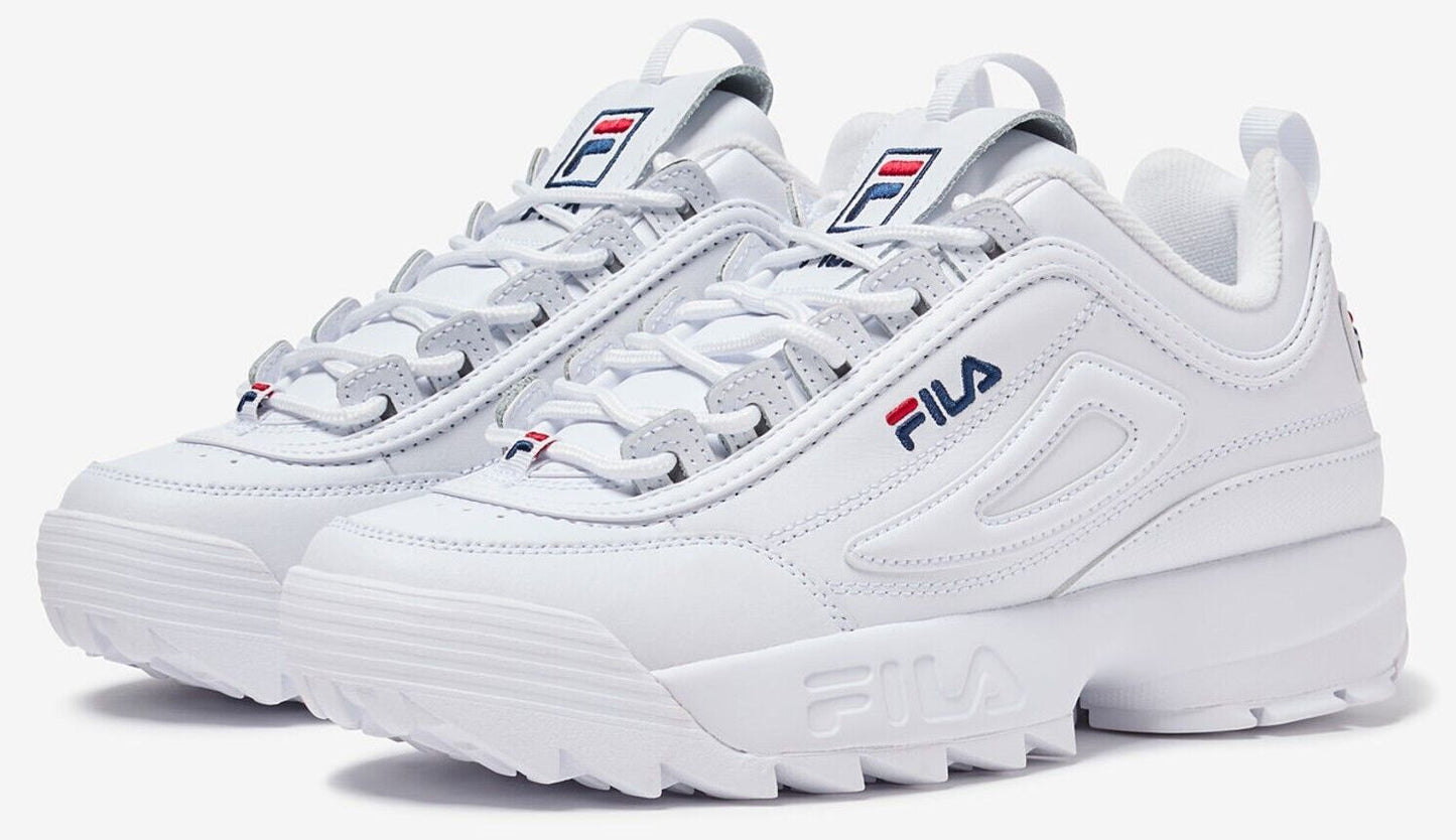 Fila Disruptor ll Premium - 5FM00002-125 - White / Navy / Red - WOMEN'S