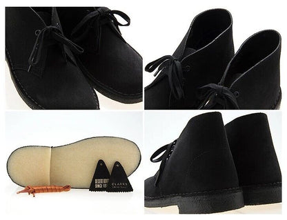 Clarks Desert Boot -Black Suede - 26155524 - WOMEN'S (SPECIAL PRICE)
