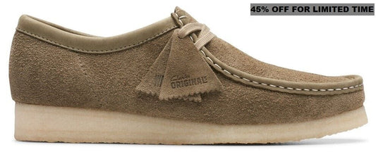 Clarks Wallabee "Pale Khaki Suede" 26175710
