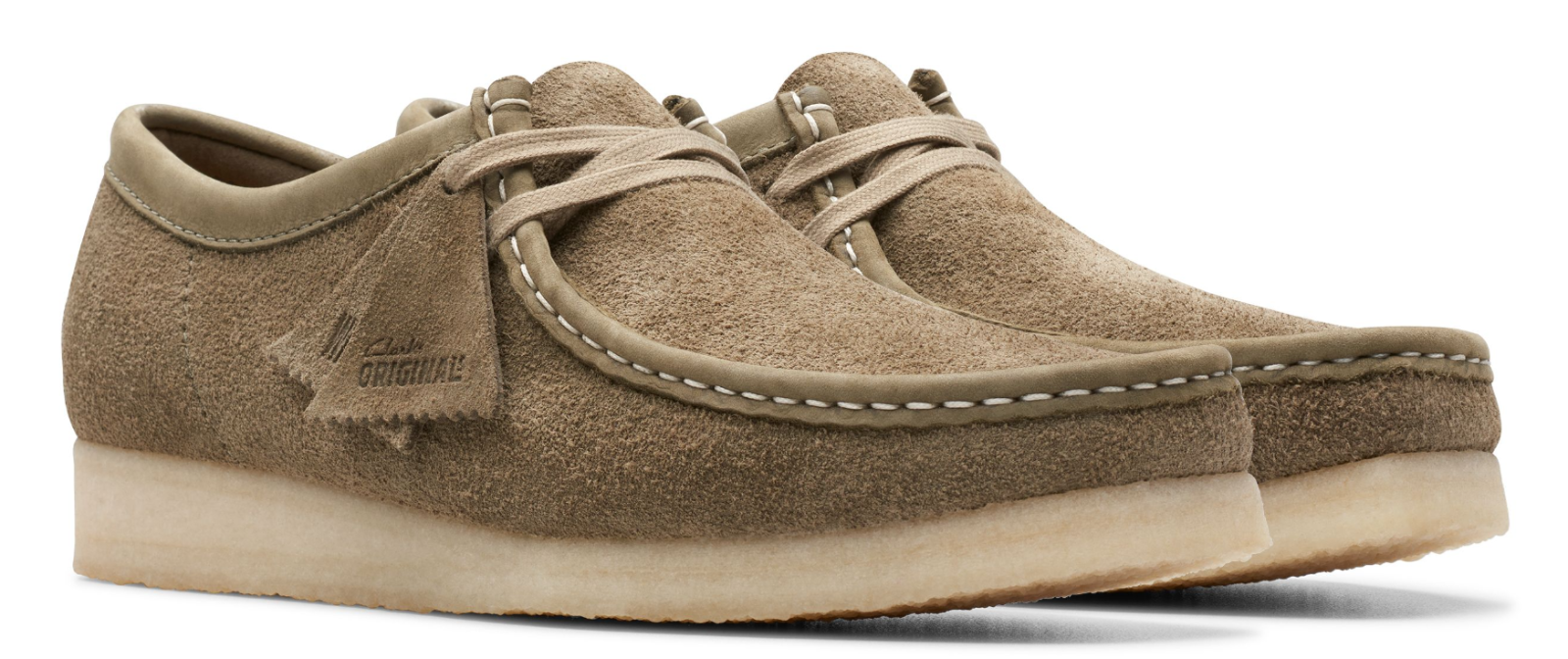Clarks Wallabee "Pale Khaki Suede" 26175710