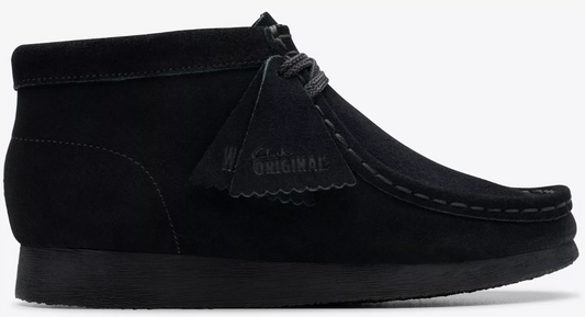 Clarks Wallabee Boot - 26168044 - Black Suede - KIDS / JUNIORS