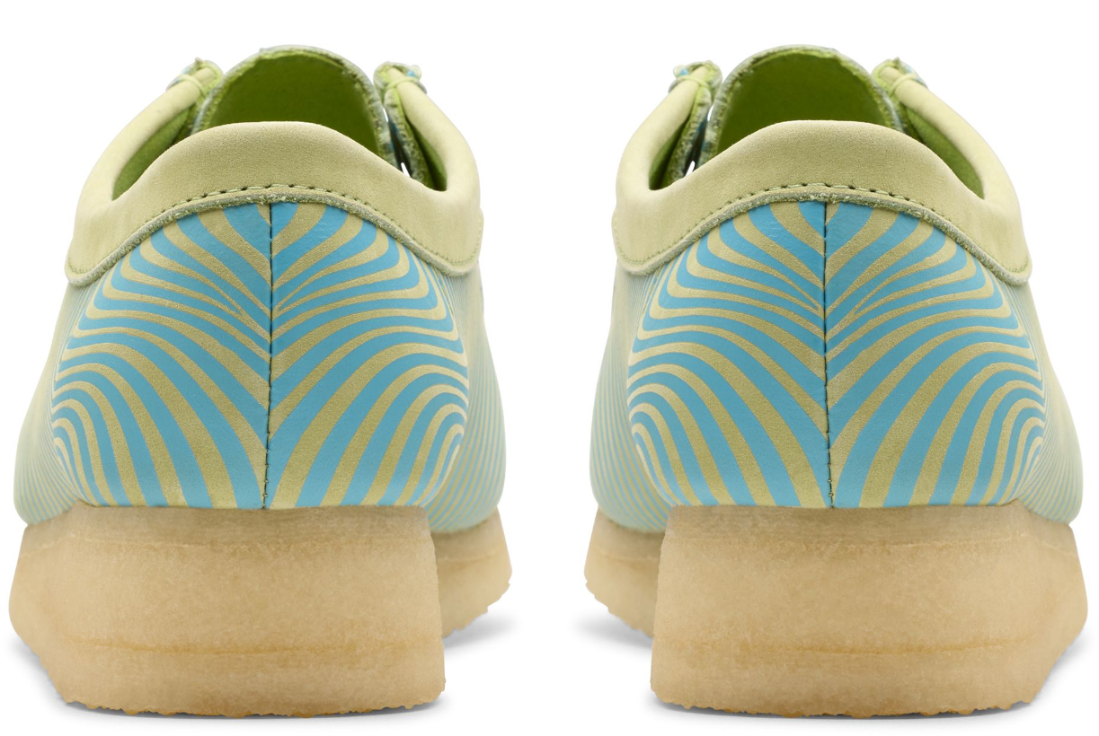 Clarks Wallabee -26175834 - Blue / Lime Print (Women's)