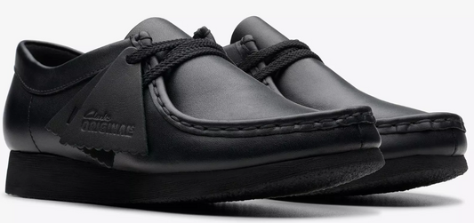 Clarks Wallabee Black Leather - 26168045 - KID'S / JUNIORS