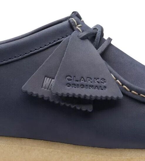 Clarks Wallabee - 26174515 - Navy Leather - Adults