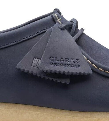 Clarks Wallabee - 26174515 - Navy Leather - Adults
