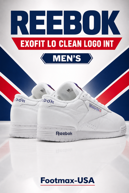 Reebok Exofit Lo Clean Logo Int. - 100000169 - White / Royal (Men's)