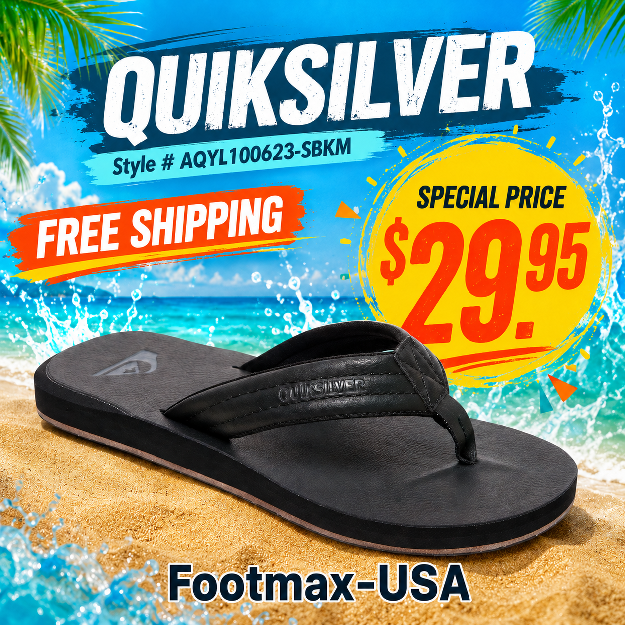 Quicksilver Carver Nubuck Sandal - AQYL100623-SBKM