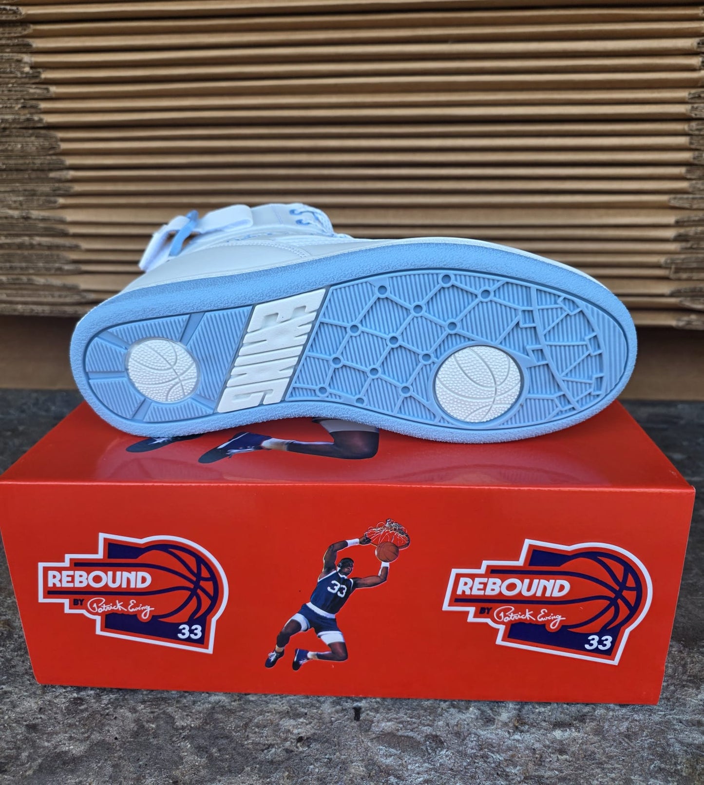 Patrick Ewing 33 HI Orion Rebound - 1RBE001-411 (White / Caroling Blue)