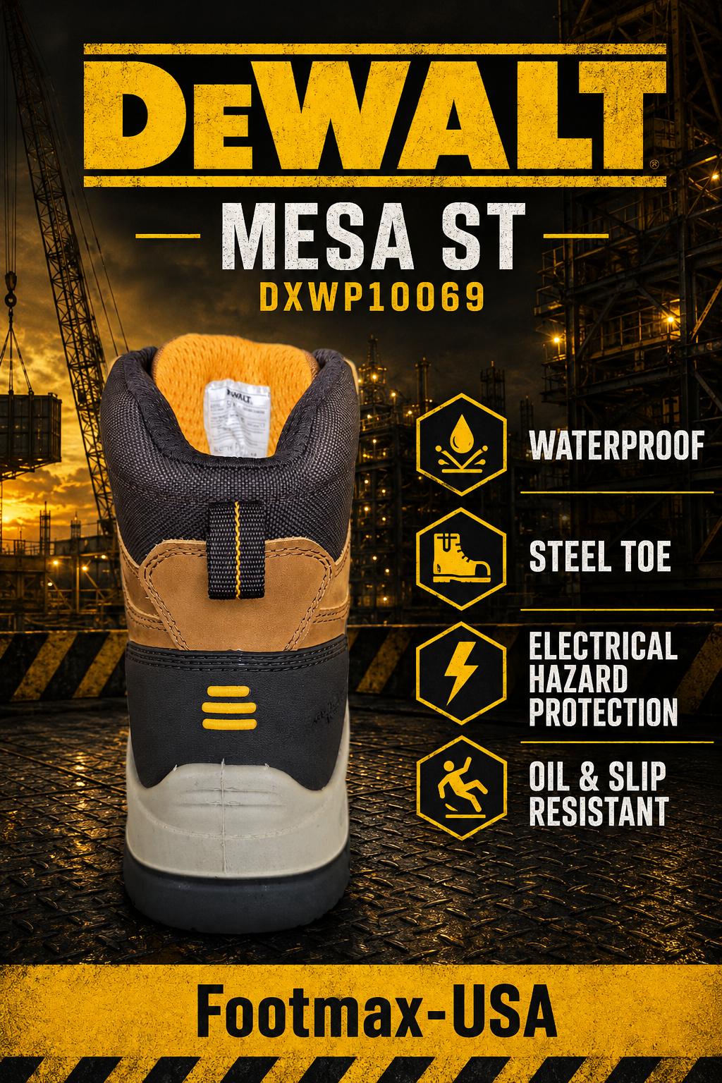 Dewalt Mesa ST - Steel Toe - Waterproof - Electrical Hazard - DXWP10069