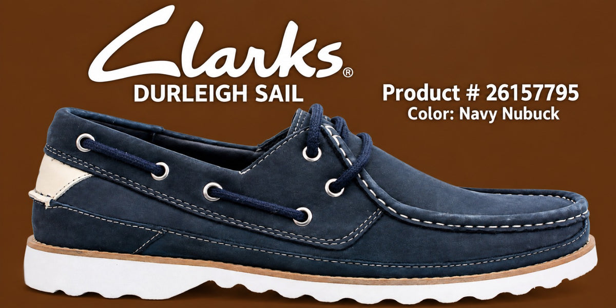 Clarks Durleigh Sail - 26157795 - Navy Nubuck - Mens