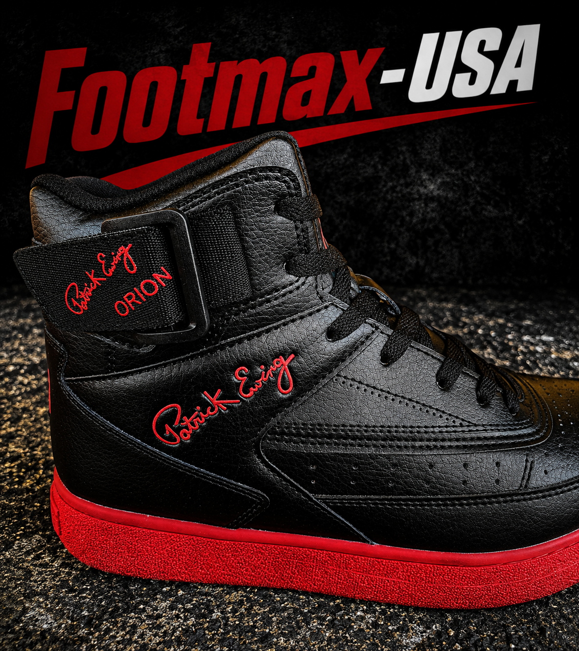 Patrick Ewing 33 Hi-Orion Rebound - 1RBE003-012 (Red / Black)