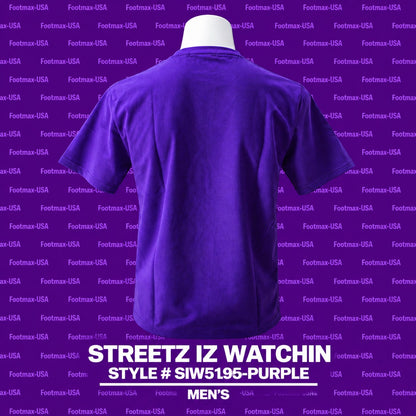 STREETZ IZ WATCHIN T-SHIRT "MEN'S" - SIW5196-PURPLE