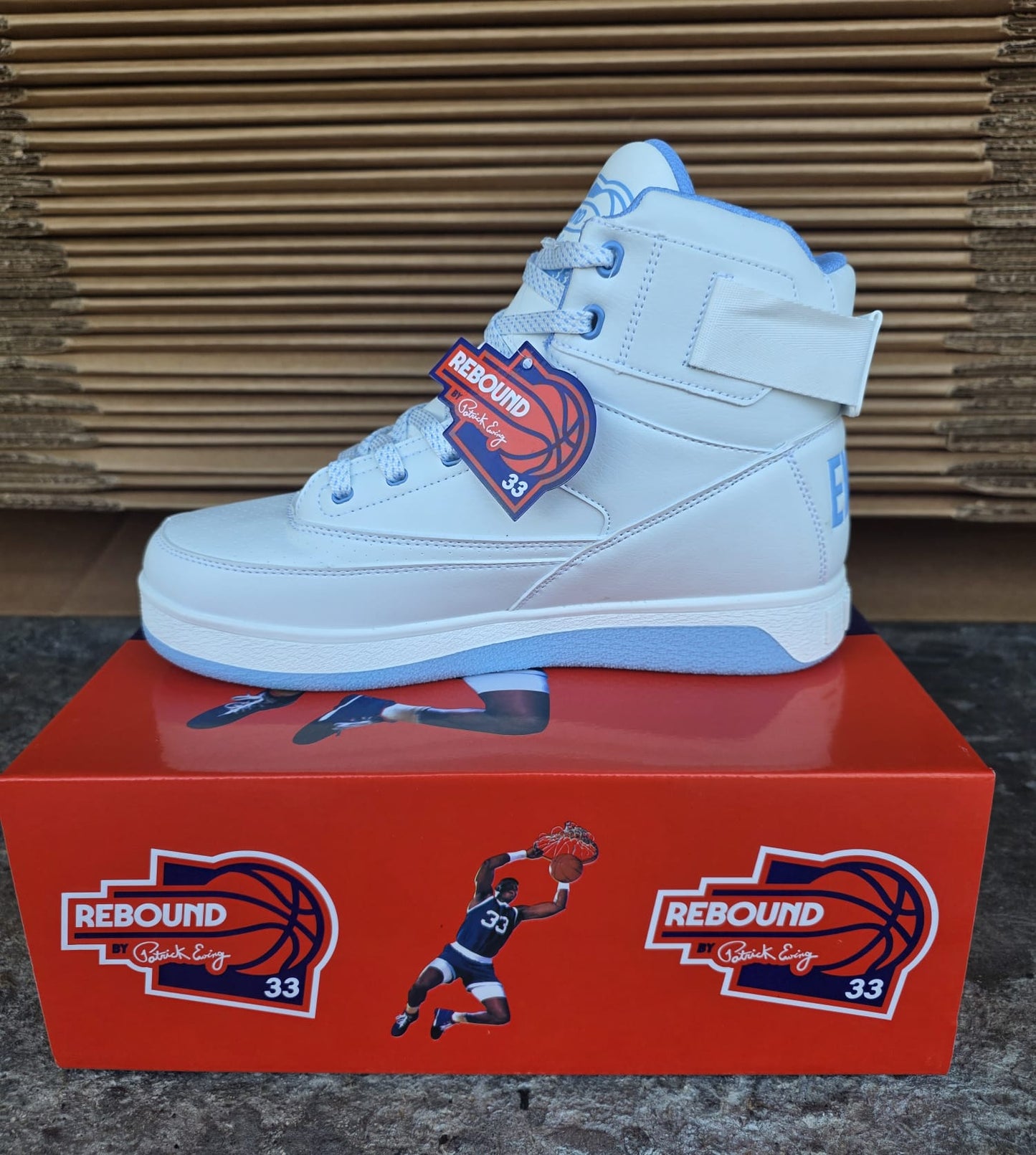 Patrick Ewing 33 HI Orion Rebound - 1RBE001-411 (White / Caroling Blue)