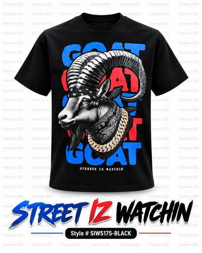 STREETZ IZ WATCHIN T-SHIRT - SIW5175-BLACK - MEN'S