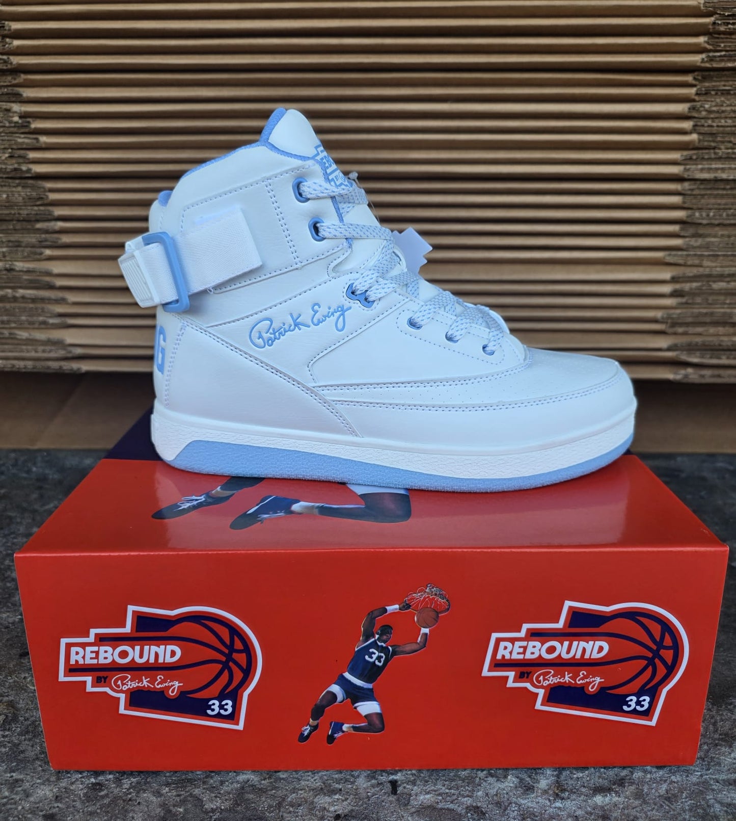 Patrick Ewing 33 HI Orion Rebound - 1RBE001-411 (White / Caroling Blue)