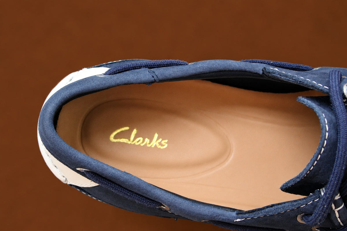 Clarks Durleigh Sail - 26157795 - Navy Nubuck - Mens
