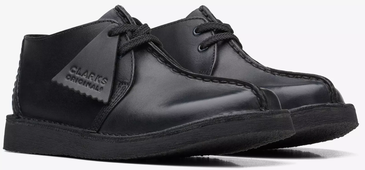 Clarks Desert Trek Black Leather - 26168132 - KIDS / JUNIORS