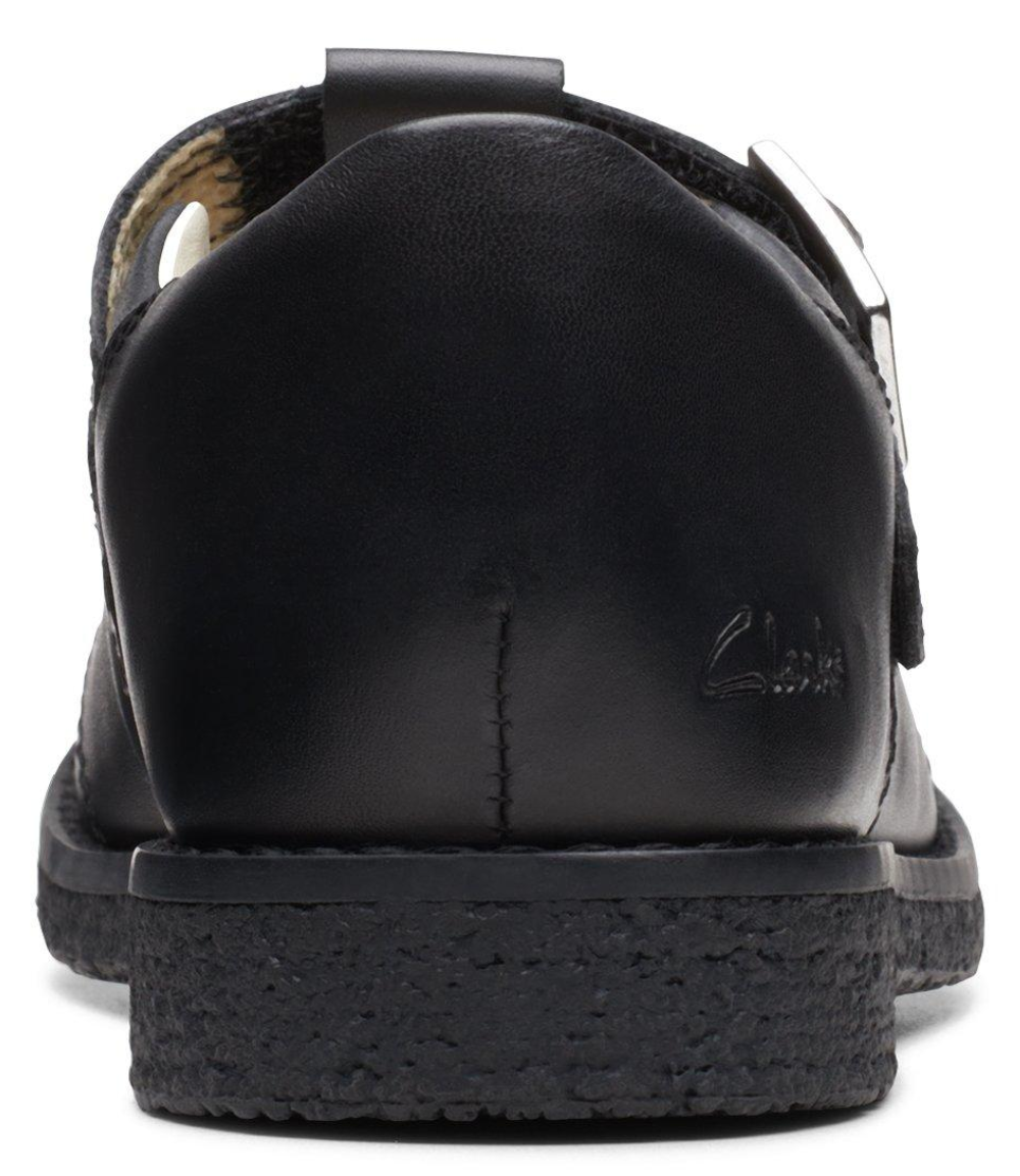 Clarks Comet Step (Kids Size) 26175278 - Black Leather