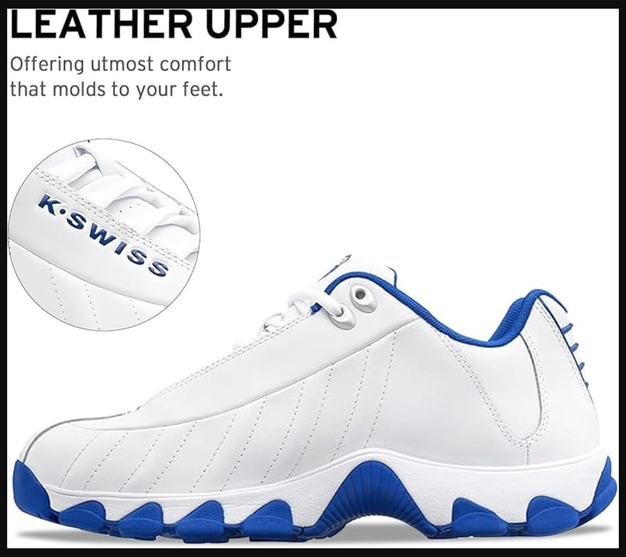 K.SWISS ST329 SMF - 03426-117-M - WHITE / CLASSIC BLUE