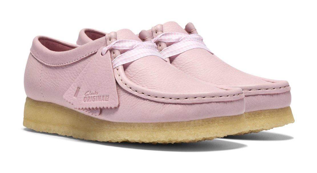 Clarks Wallabee Lo - 26185627 - Baby Pink Leather (WOMEN'S)