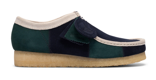 Clarks Wallabee Lo - 26185545 - Blue / Green Stripe