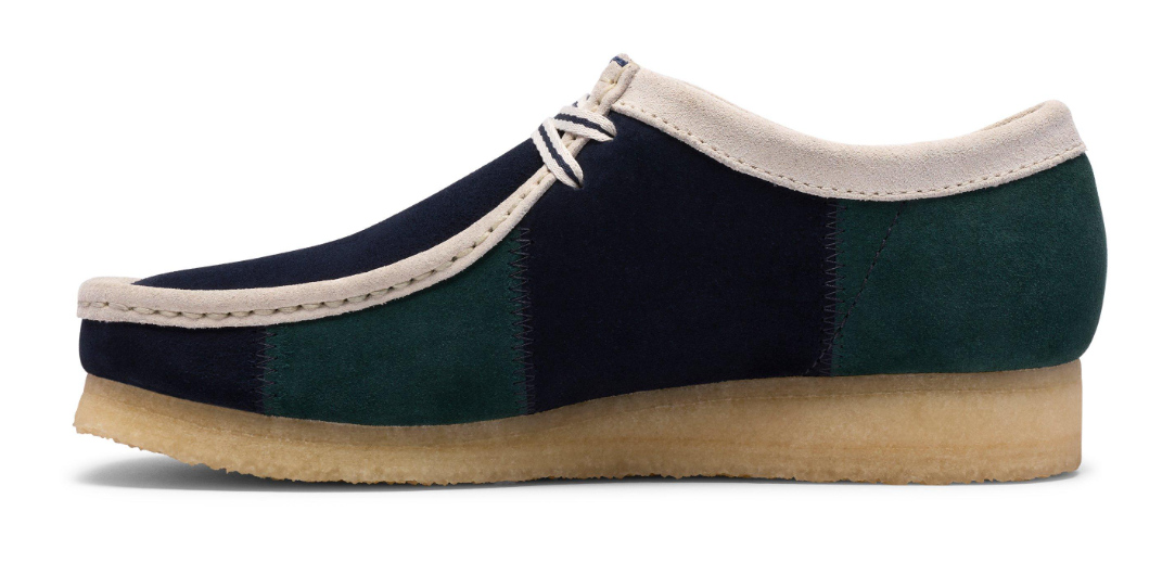 Clarks Wallabee Lo - 26185545 - Blue / Green Stripe