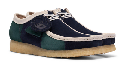 Clarks Wallabee Lo - 26185545 - Blue / Green Stripe