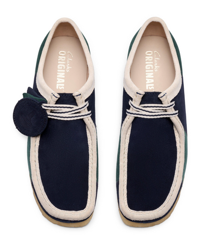 Clarks Wallabee Lo - 26185545 - Blue / Green Stripe