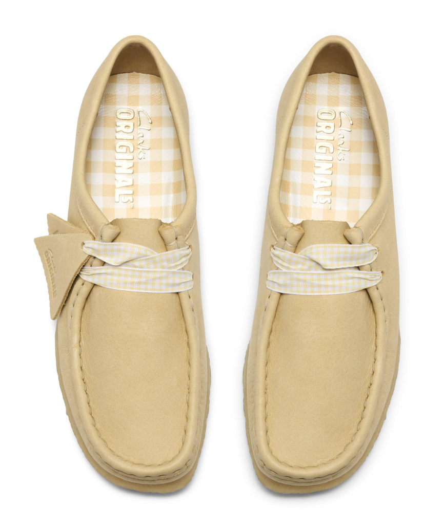 Clarks Wallabee Lo - 26185626 - Pale Yellow Leather (WOMEN'S)