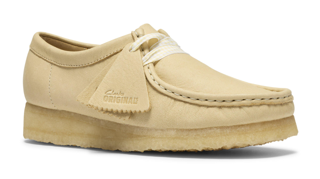 Clarks Wallabee Lo - 26185626 - Pale Yellow Leather (WOMEN'S)