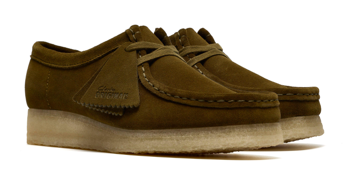 Clarks Wallabee Lo - 26186509 - Olive Suede (WOMEN'S)
