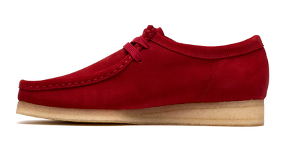 Clarks Wallabee - 26186772 - Deep Red Suede