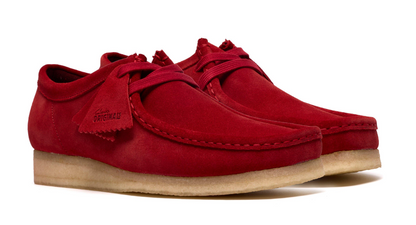 Clarks Wallabee - 26186772 - Deep Red Suede