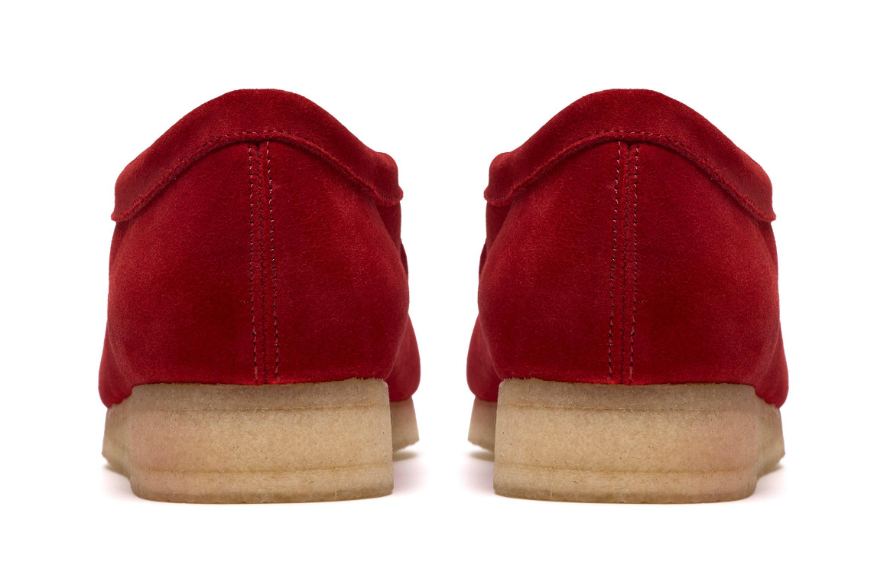 Clarks Wallabee - 26186772 - Deep Red Suede