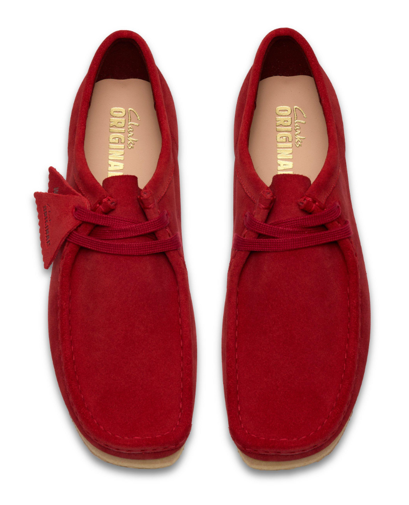 Clarks Wallabee - 26186772 - Deep Red Suede