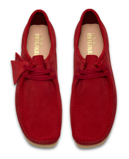 Clarks Wallabee - 26186772 - Deep Red Suede