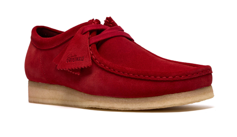 Clarks Wallabee - 26186772 - Deep Red Suede