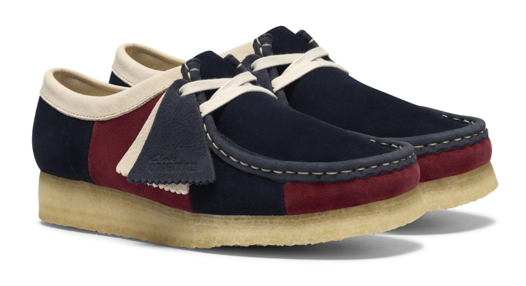 Clarks Wallablee Lo - 26185584 - Navy Stripe (WOMEN'S)