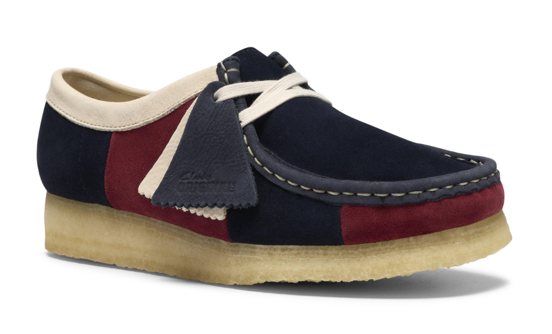 Clarks Wallablee Lo - 26185584 - Navy Stripe (WOMEN'S)