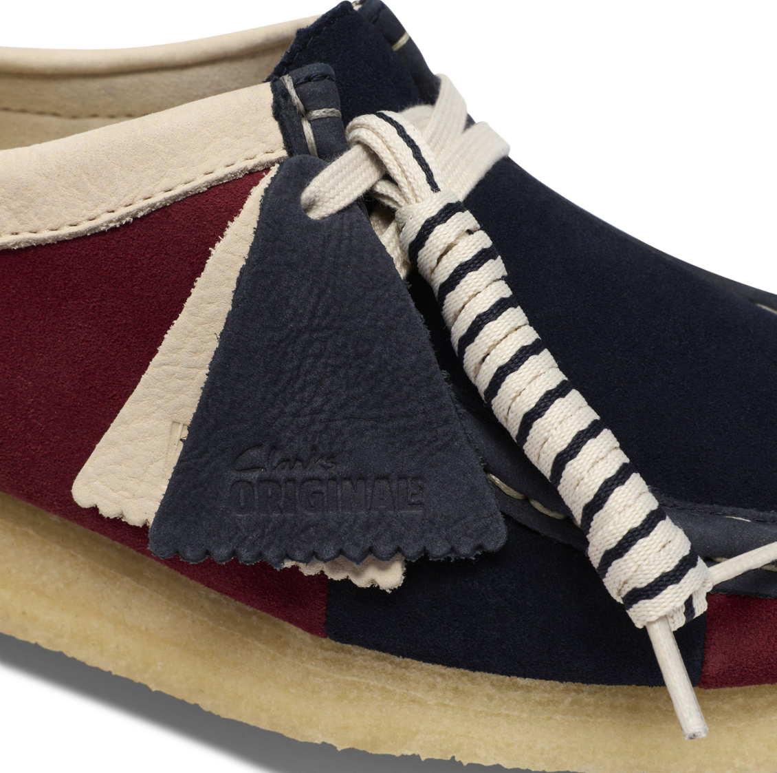 Clarks Wallablee Lo - 26185584 - Navy Stripe (WOMEN'S)