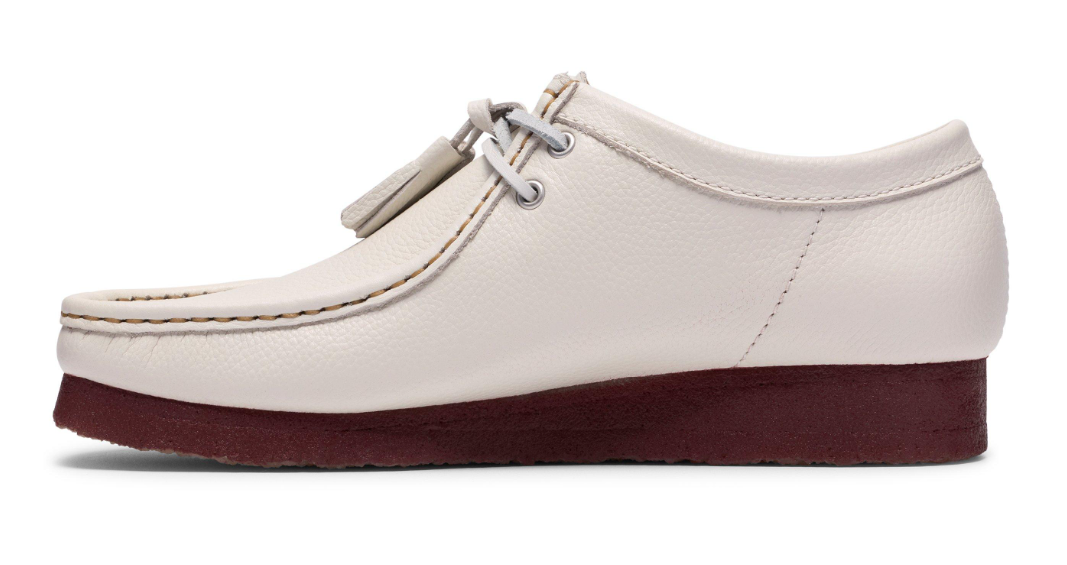 Clarks Wallabee Lo - 26185664 - White Leather