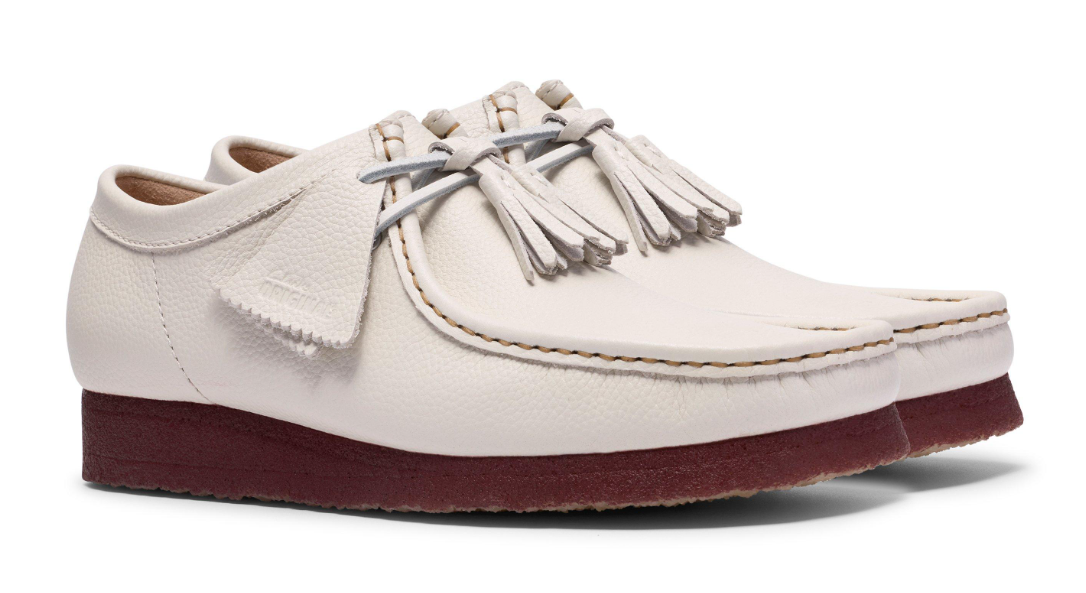 Clarks Wallabee Lo - 26185664 - White Leather