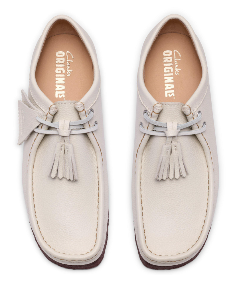 Clarks Wallabee Lo - 26185664 - White Leather