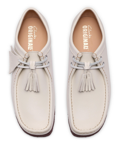 Clarks Wallabee Lo - 26185664 - White Leather
