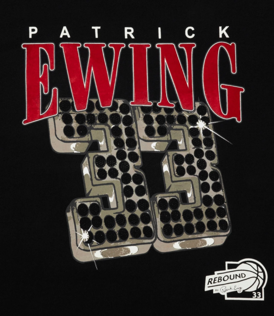 Patrick Ewing 33 Rhinestone T-Shirt (RBETIC03-001)