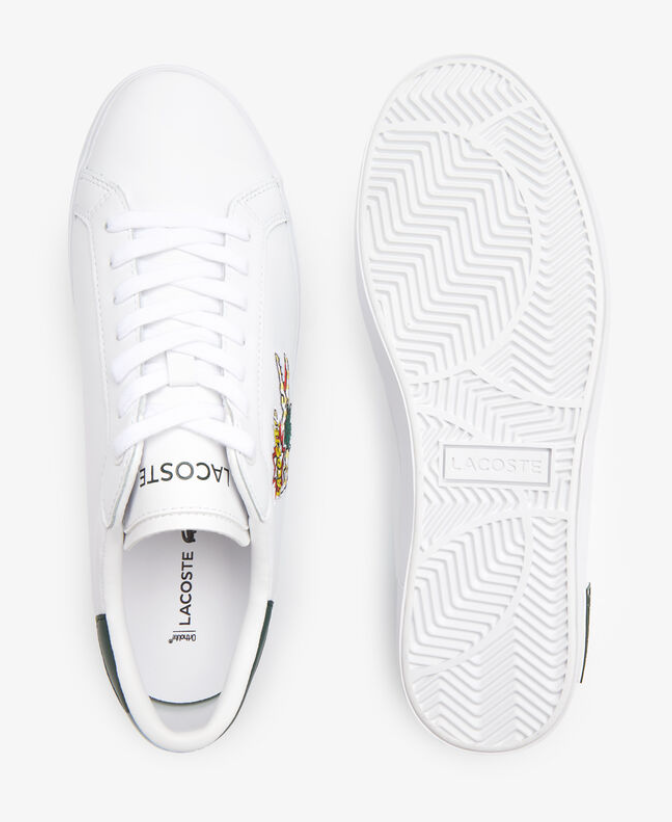 Lacoste Power Court 222 7 SMA LTH - 744SMA0123-1R5 - White / Dk. Green